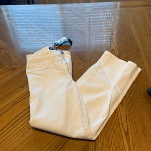 Bebe clean high rise cropped straight jeans